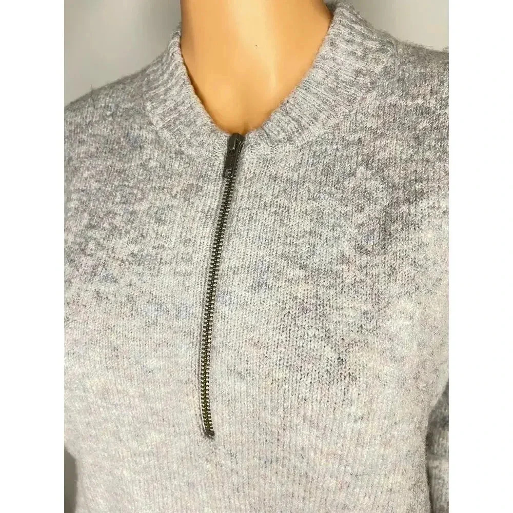 Madewell Women's York Half-Zip Pullover Sweater size S Neutral - Picture 10 of 10